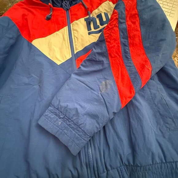 new york giants puffer jacket by mitchell & ness - Picture 2 of 5